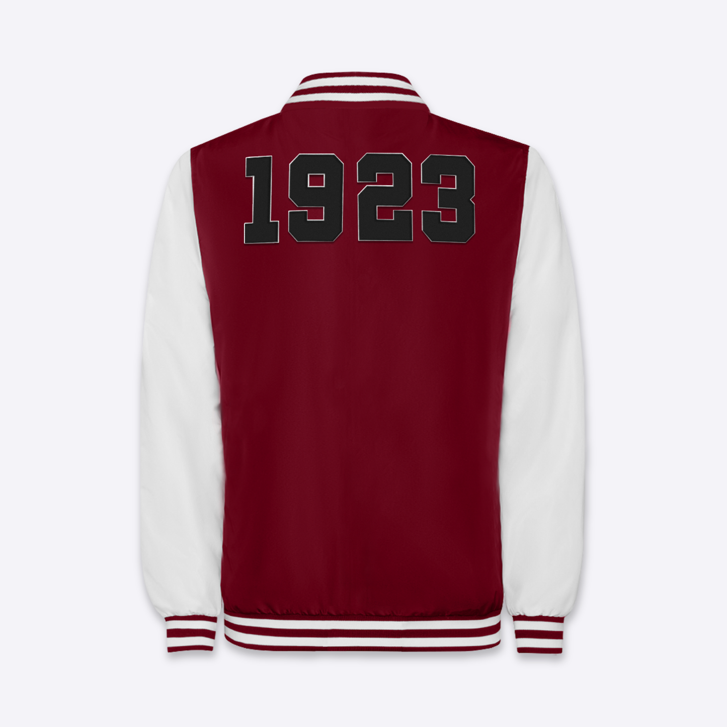 Bomber amaranto stile baseball