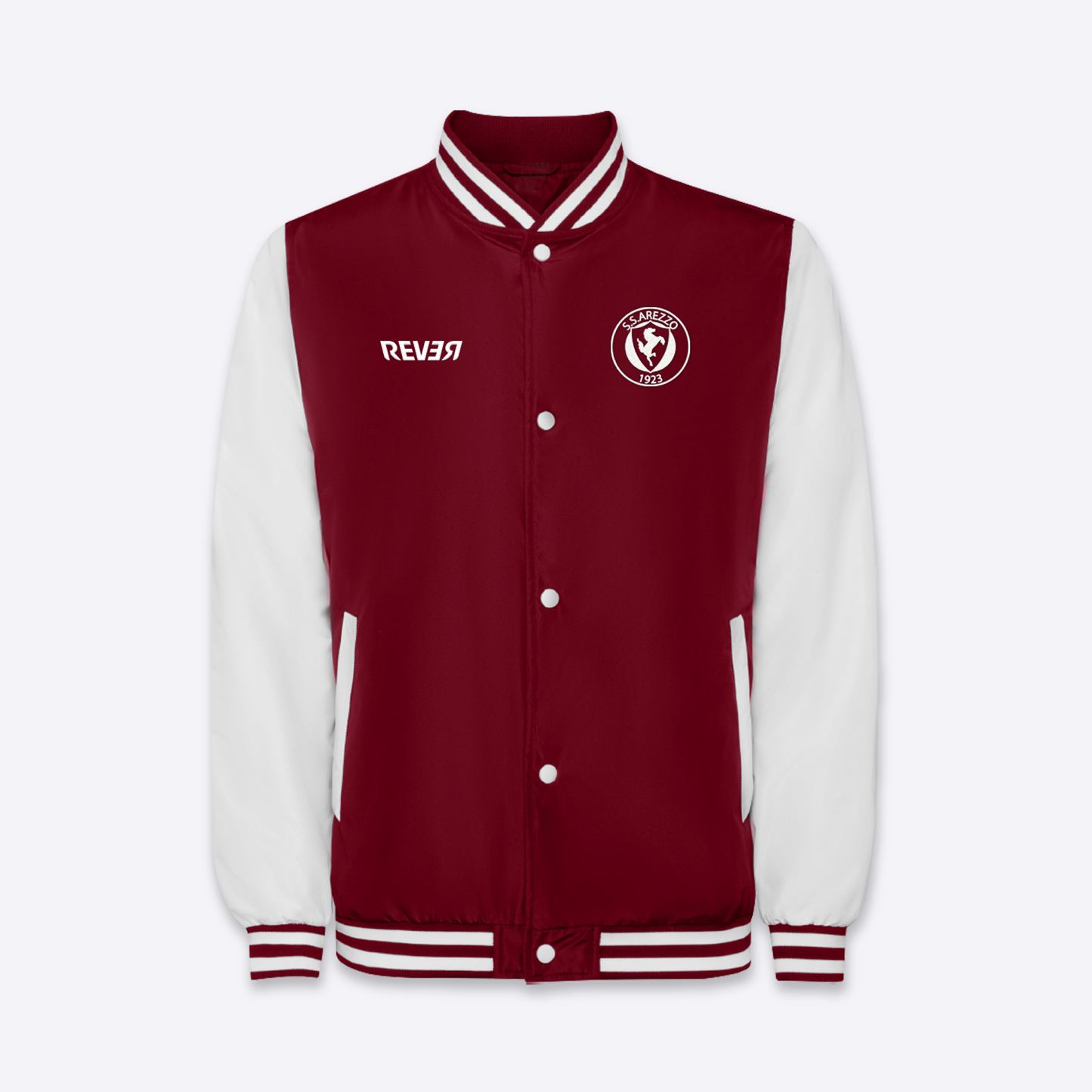 Bomber amaranto stile baseball