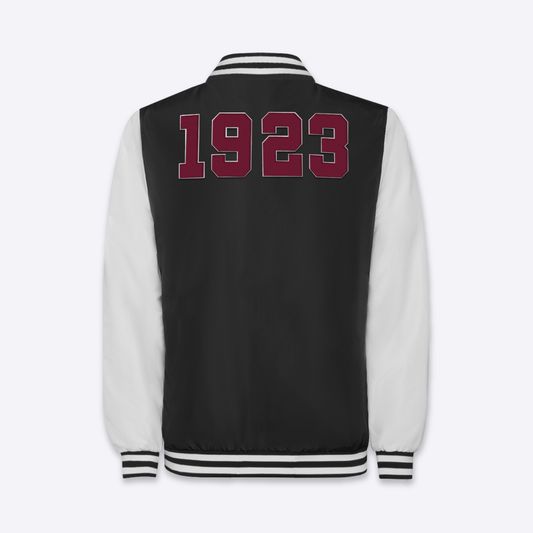 Bomber nero stile baseball